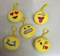 QQ EMOJI pendant EMOJI key chain zero wallet