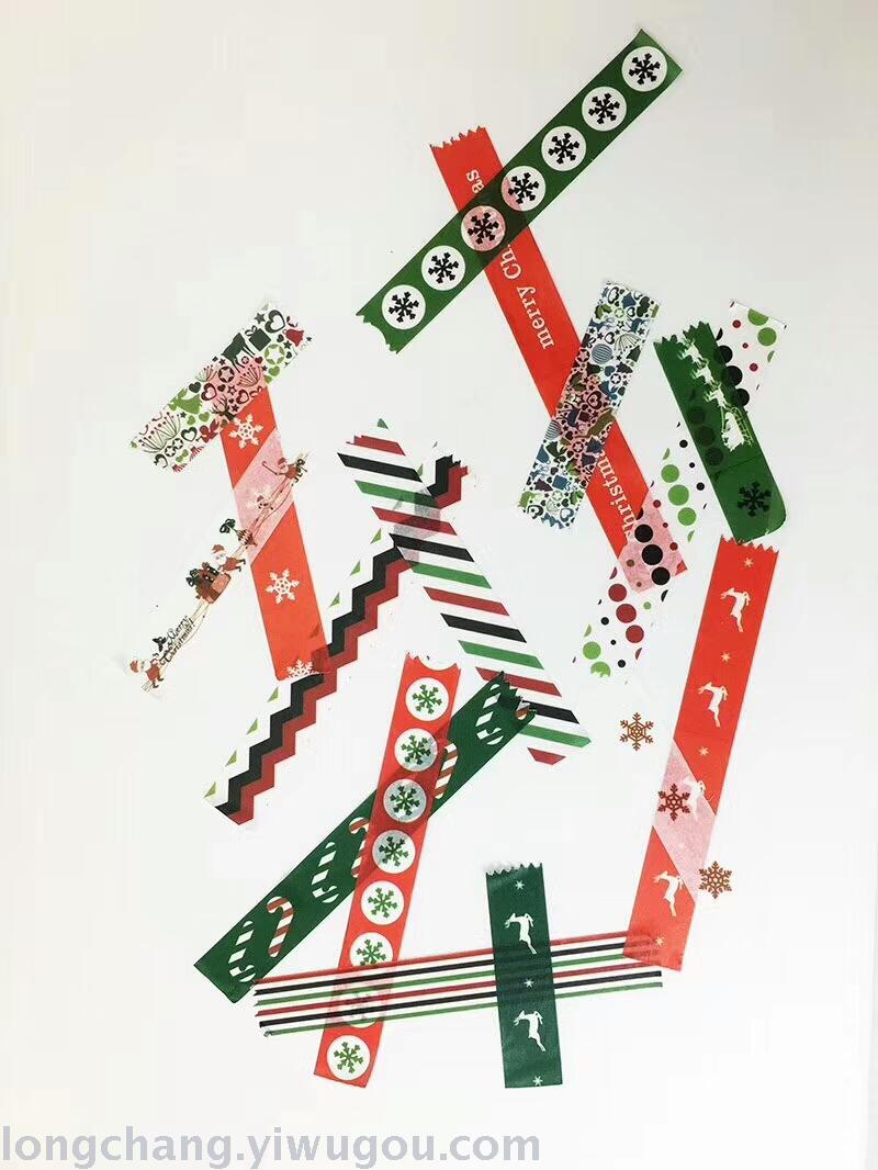 圣诞7 日本和纸DIY装饰手账相册手撕和纸胶带产品图