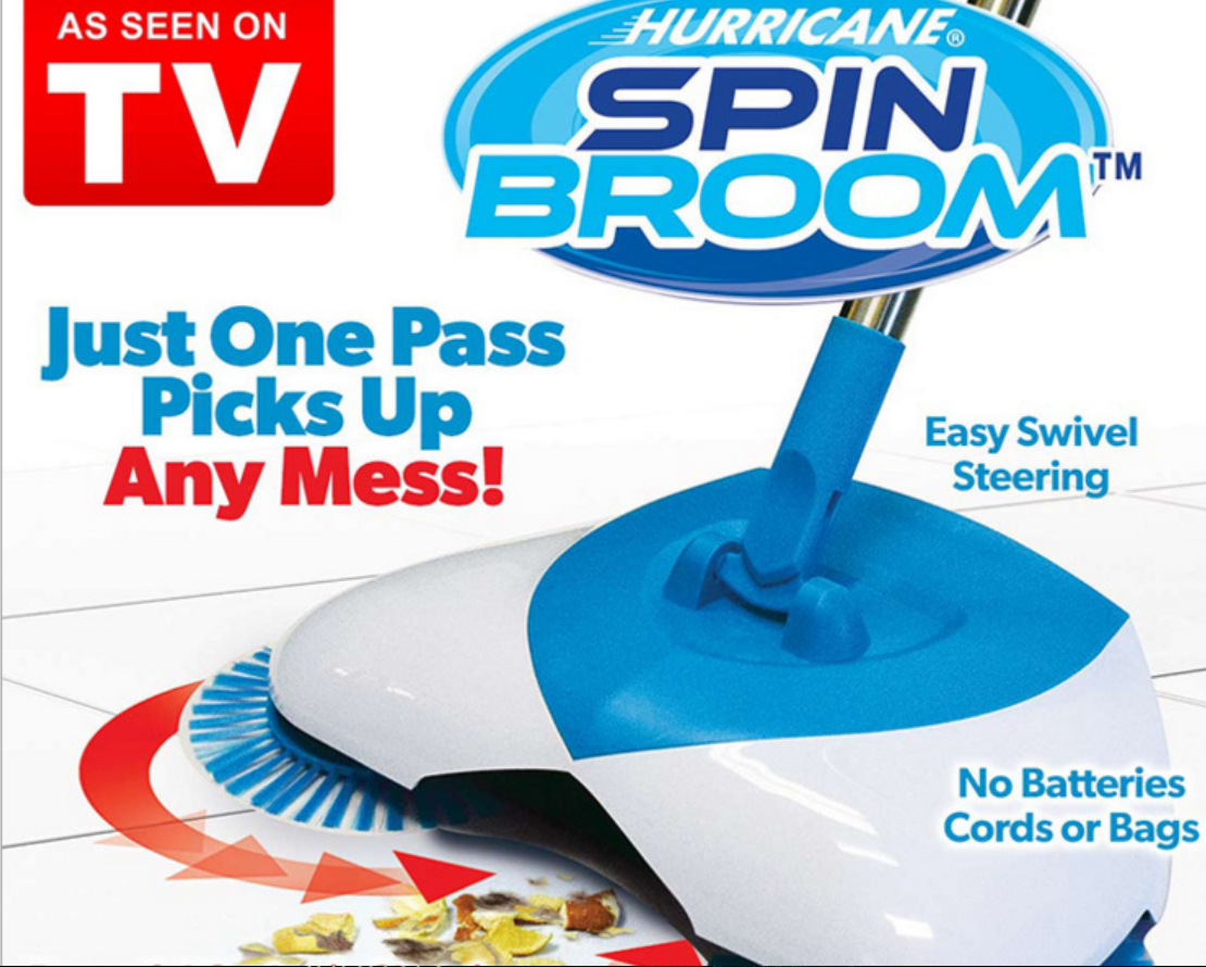 Spin Broom 清洁扫把 懒人扫地机详情图1