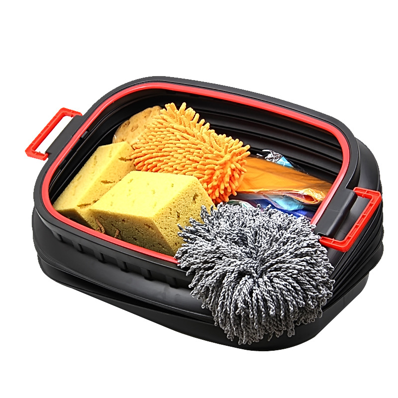 Car Retractable Bucket Car Trunk Storage Bin Garbage Bucket Bucket 60L Without Lid Specification drawing