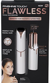 flawless Ladies Electric Hair Remover Lipstick Hair Remover Gold Plated Extractor
