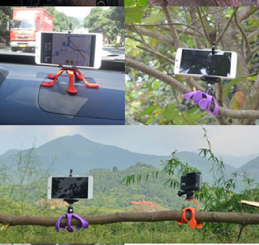Creative Octopus mobile phone stand Mini car stand outdoor convenient mobile phone stand details Picture