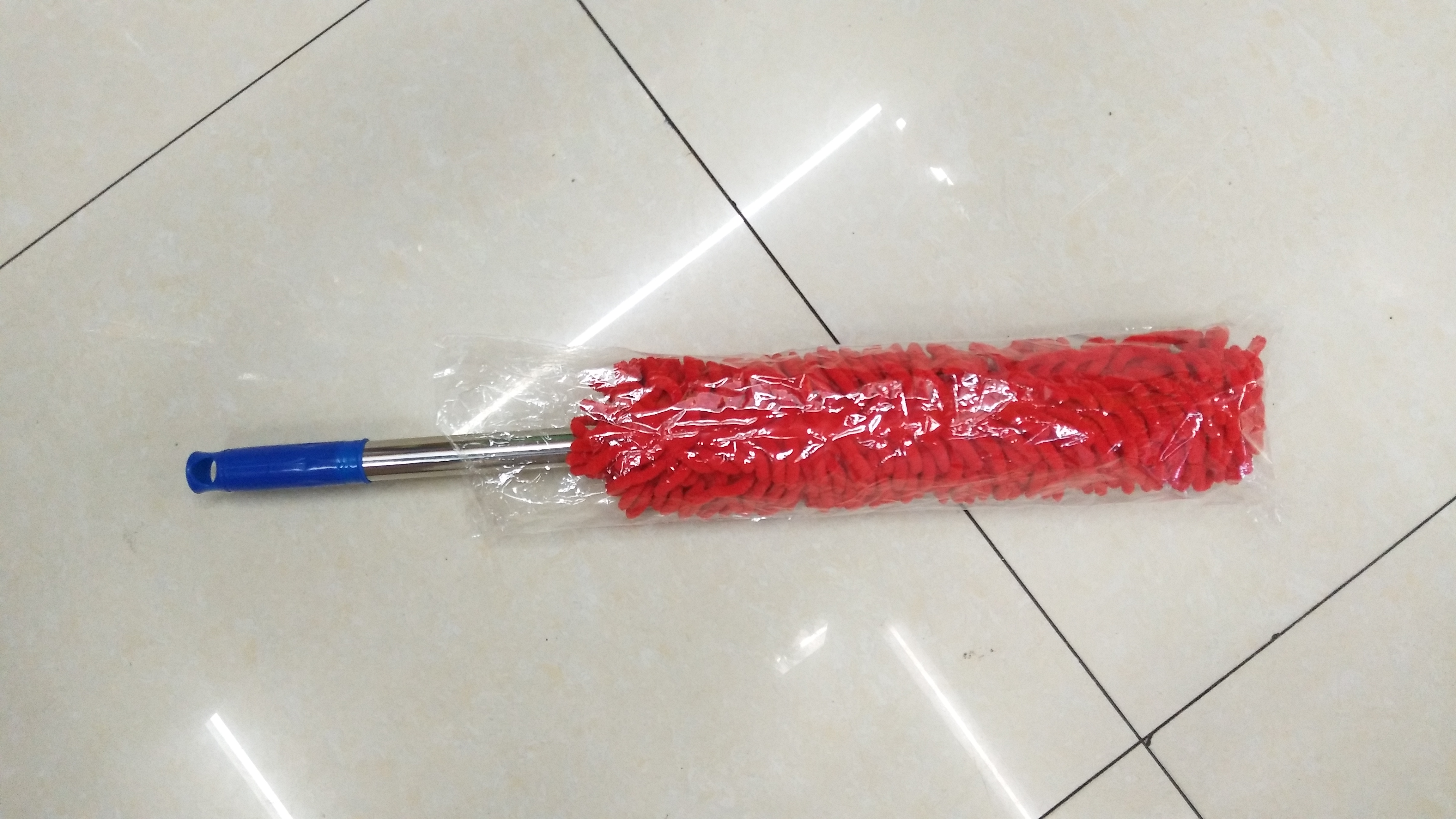 Manufacturer Direct Sales Non-Telescopic Steel Handle Chenille Dust Duster Can Be Cleaned And Colorless