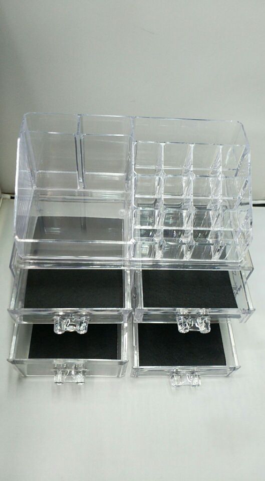 Korean-style large transparent acrylic multi-layer drawer cosmetic storage box desktop creative jewelry storage box