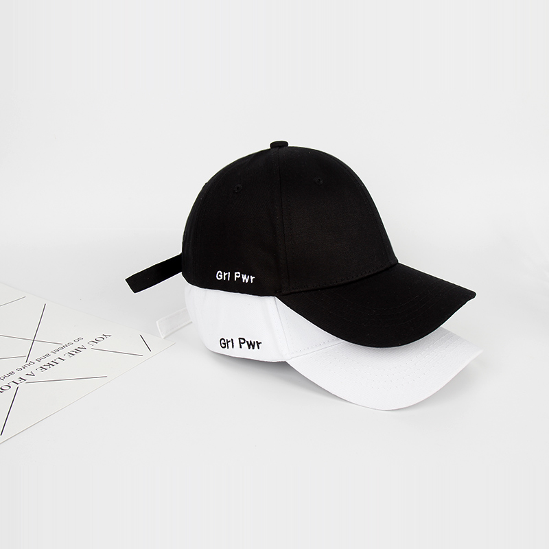 帽子女夏潮百搭韩版鸭舌帽简单字母棒球帽男黑白色夏天时尚太阳帽产品图