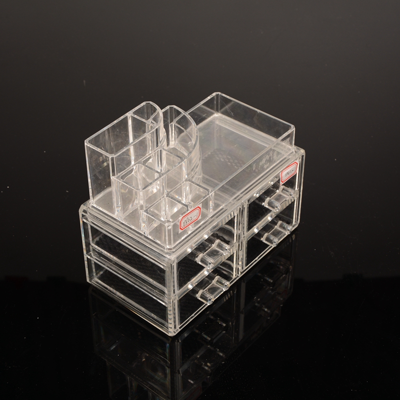 Guanyu creative layered multi - grid drawer desktop storage box transparent acrylic cosmetic jewelry box thumbnail