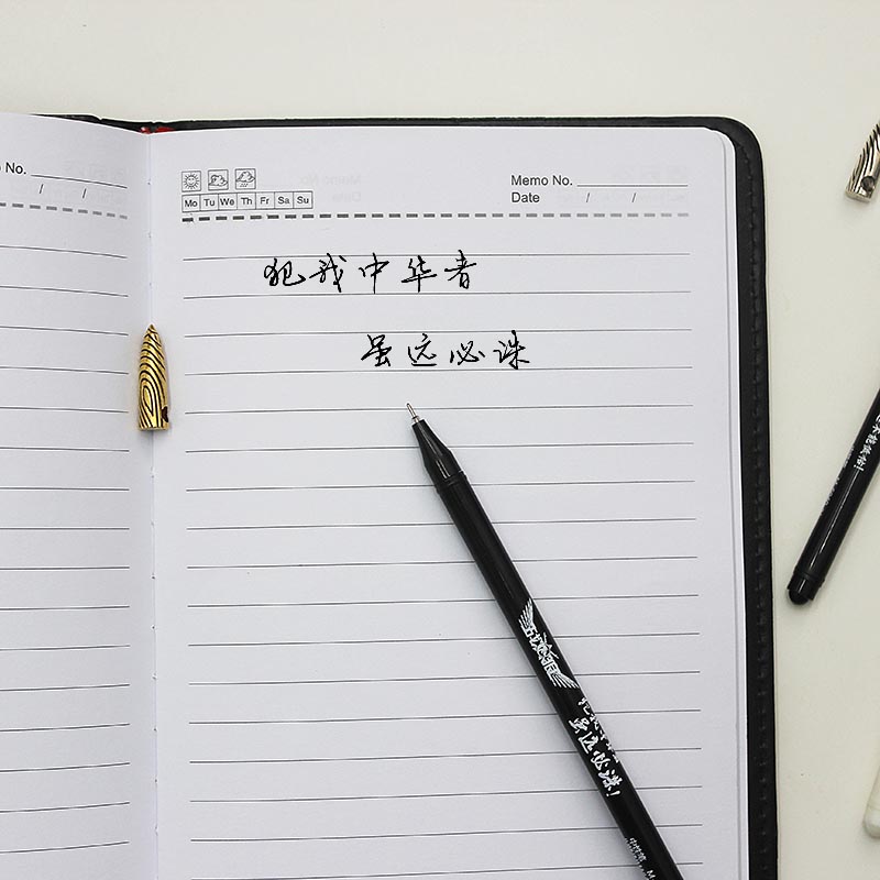 战狼吴京同款子弹吊坠中性笔M-6040学生办公白领水笔细节图