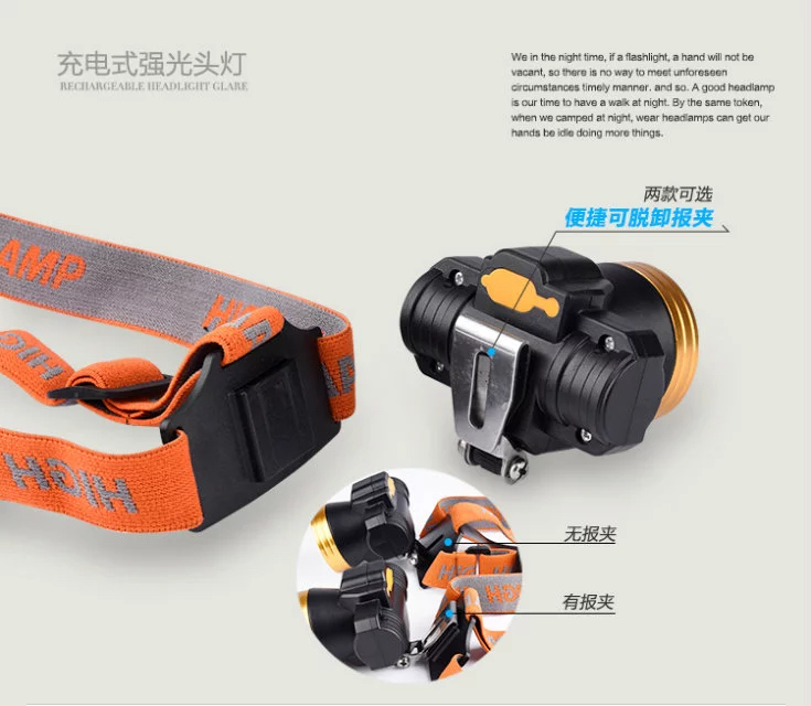 充电头灯LED头灯大功率头灯厂家直销产品图