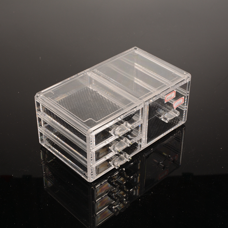 Acrylic storage box Transparent cosmetics storage box Acrylic cosmetics storage box desktop finishing box