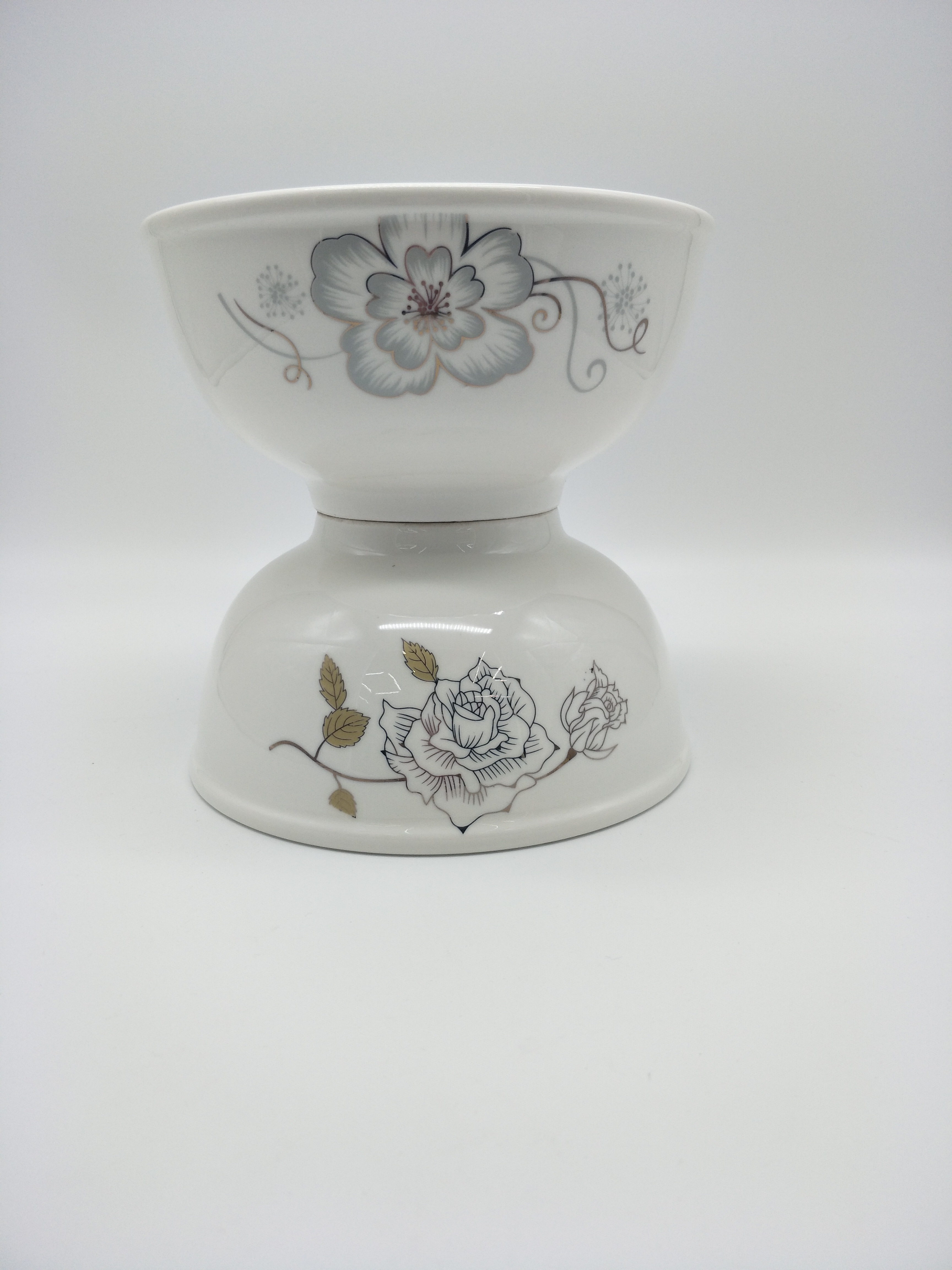 新款7寸圆边金 两个花型细节图