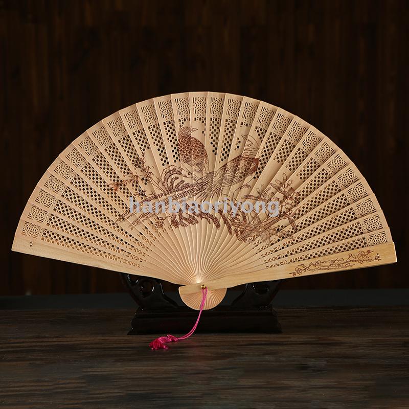 扇子手工香木扇折扇定制礼品扇木质广告扇家居工艺品批发
