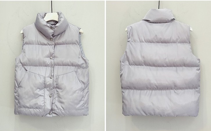 New Korean-style short cotton-padded jacket, loose student vest, mid-length cotton-padded jacket Application Scenario