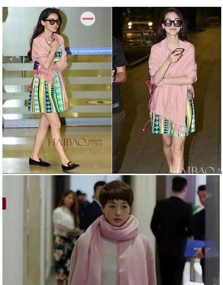 Ao Series Products Star Cashmere Scarf Shawl Application Scenario