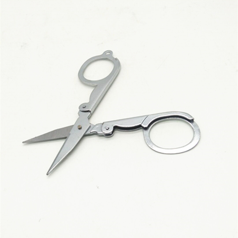 Large folding scissors, household stainless steel folding scissors, multi-purpose portable scissors, small scissors hung on keychains Specification image