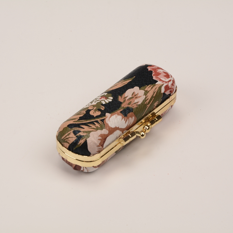 The factory direct selling national style PU embroidered lipstick box high-end jewelry lipstick box mirror lipstick box