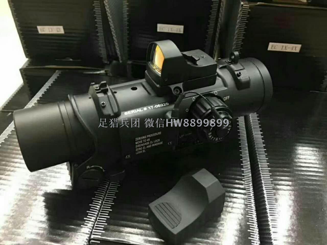 1-4x locomotive red dot sight Non-wide Angle locomotive with small holographic red dot sight Specification drawing