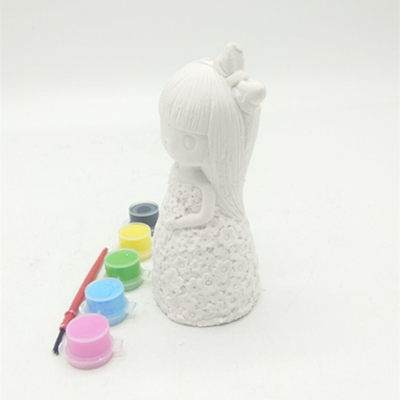 Bagged colored gypsum dolls, non-ceramic painted gypsum colored toys Specification image