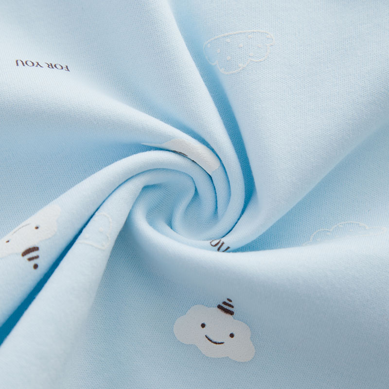 Tong Yin Newborn Baby Cotton Set Children Long Johns Long Sleeve Underwear Boys And Girls Shoulder Button Set details Picture