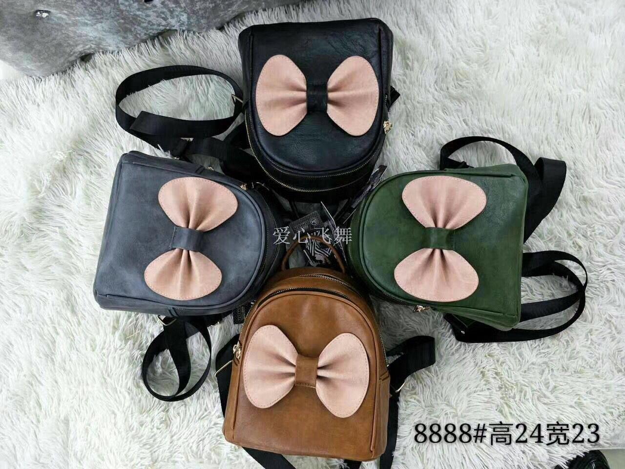 Love Dance Children's Backpack, Bow Backpack, Hand-held Bag, PU Parent-Child Bag details Picture