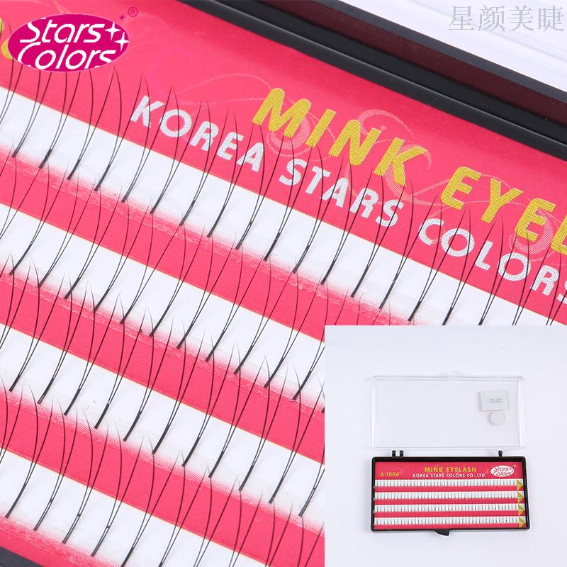 Star Yan Korea Planting Grafted Eyelashes Single Plant V-Shaped Grafted Eyelashes Imitation Mink Hair 2 Hair Bundle Application Scenario