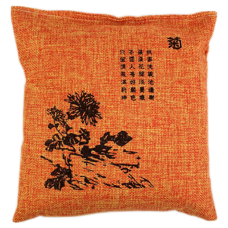 麻布四君子梅兰竹菊竹炭包批发家居汽车竹炭包去味去甲醛