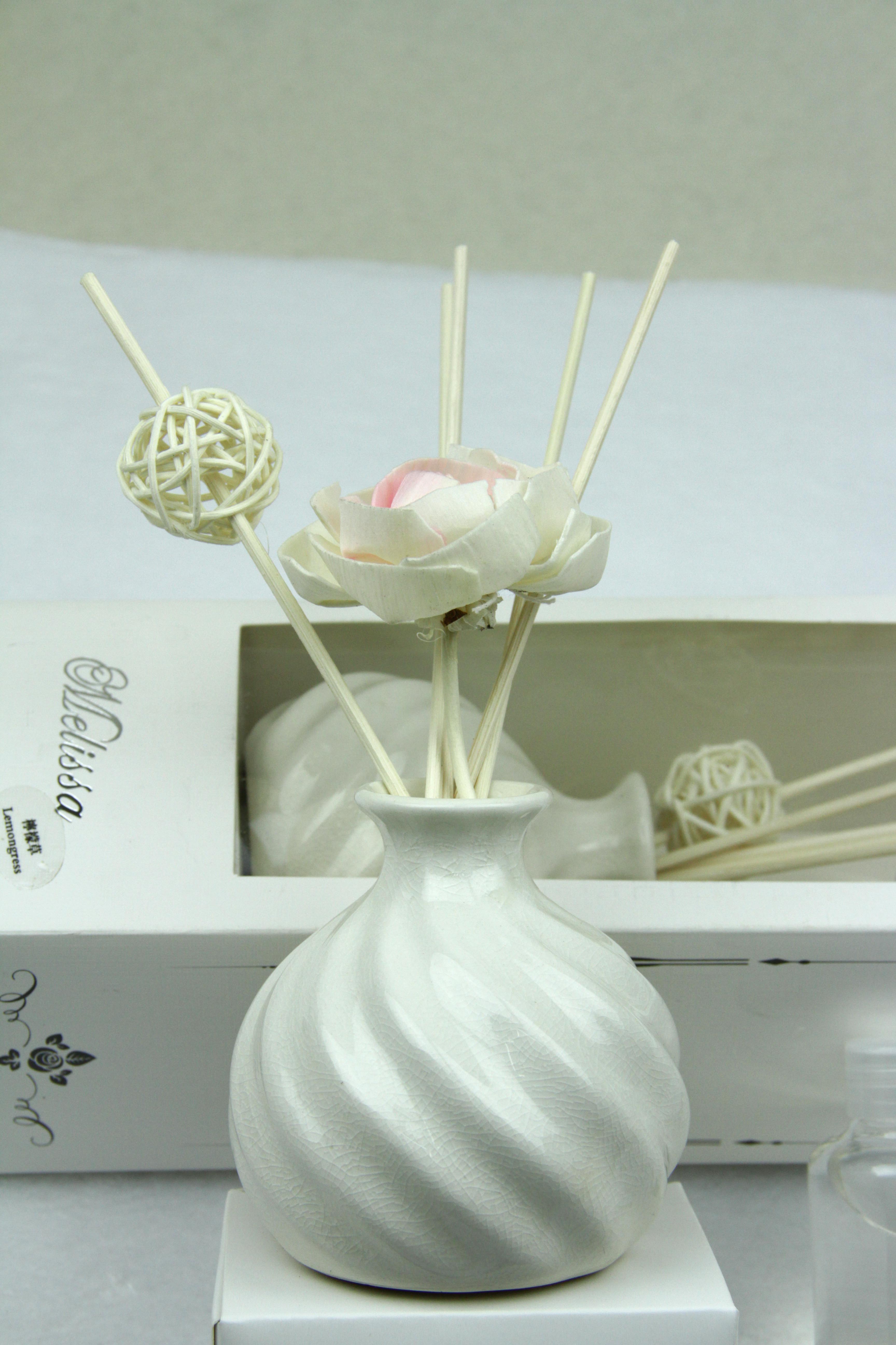 无火香薰精油套装 室内陶瓷香薰 藤条香熏房间香水香氛助睡眠细节图