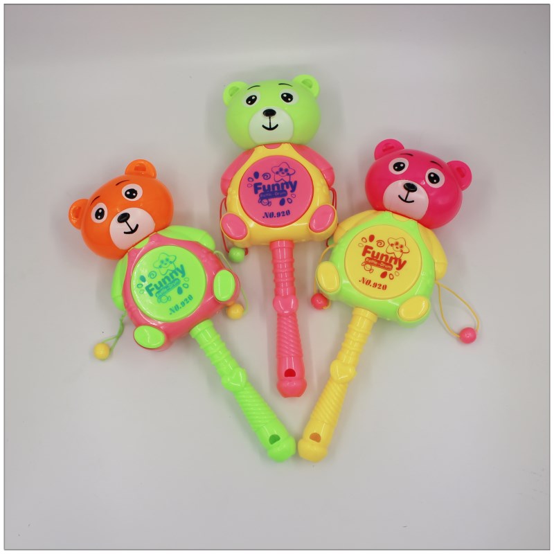 Baby toys and hand-cranked bells for infants aged 6 to 12 months are selling well at street stalls