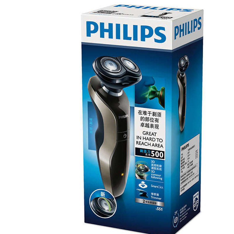 Philips S551 Rechargeable shaver, full-body washable 3D Smart Face razor Specification image