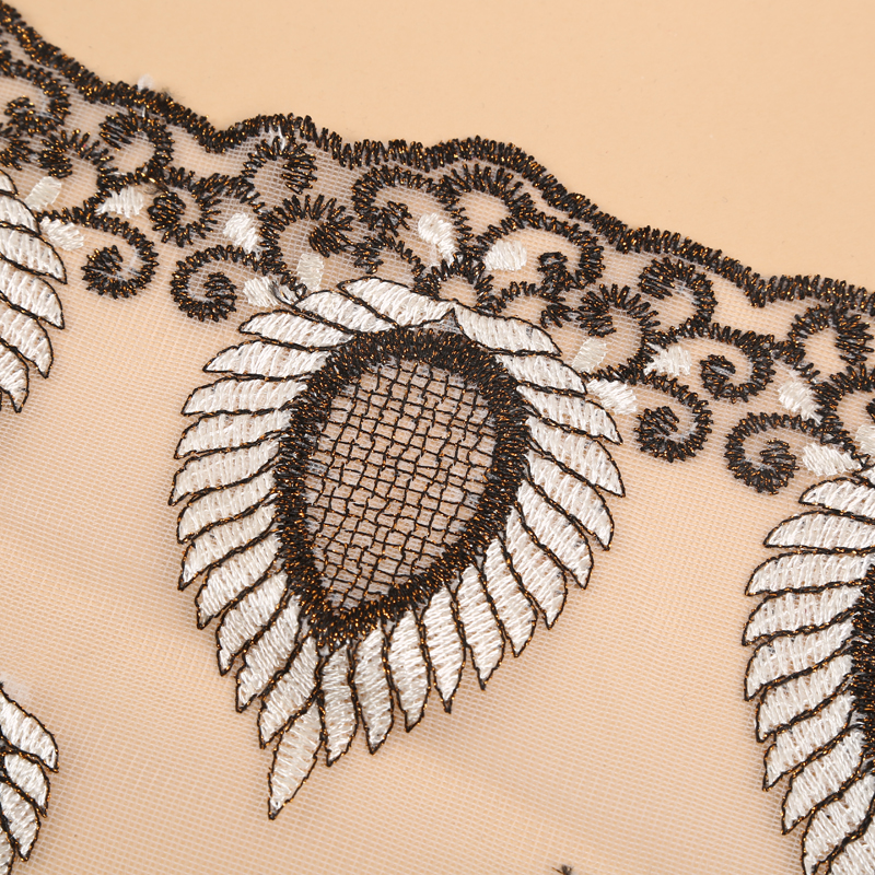 厂家直销 十九公分宽镂空波浪边花边 服装服饰辅料细节图