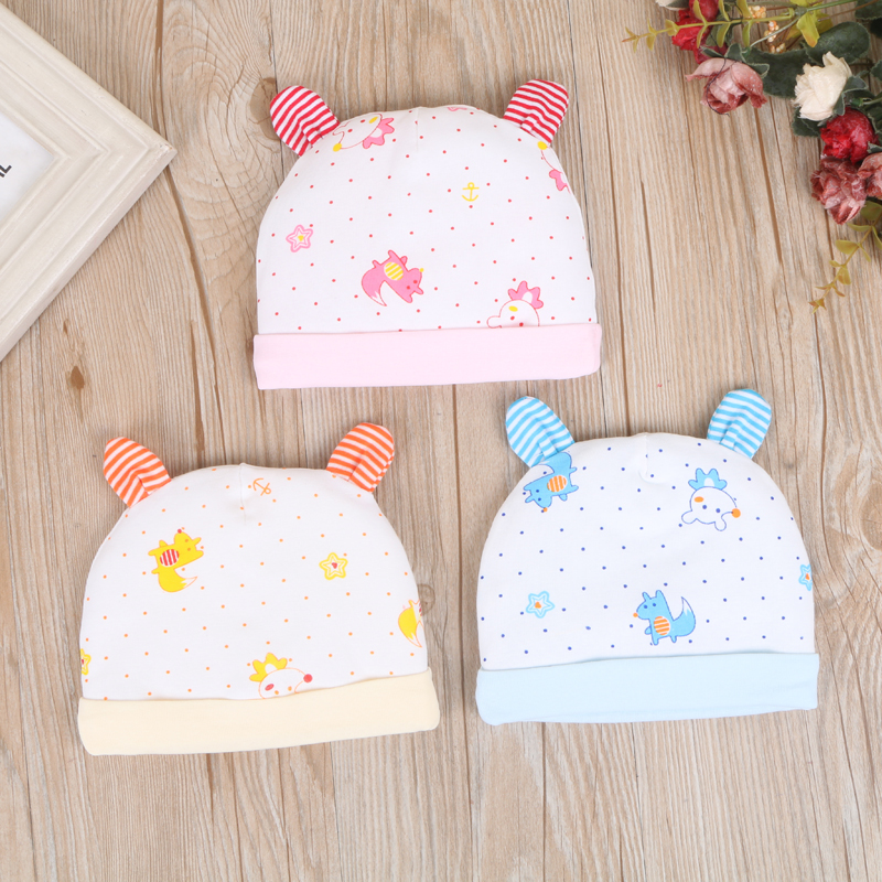 Sheriwa printed polka dot cotton baby hat Baby hat