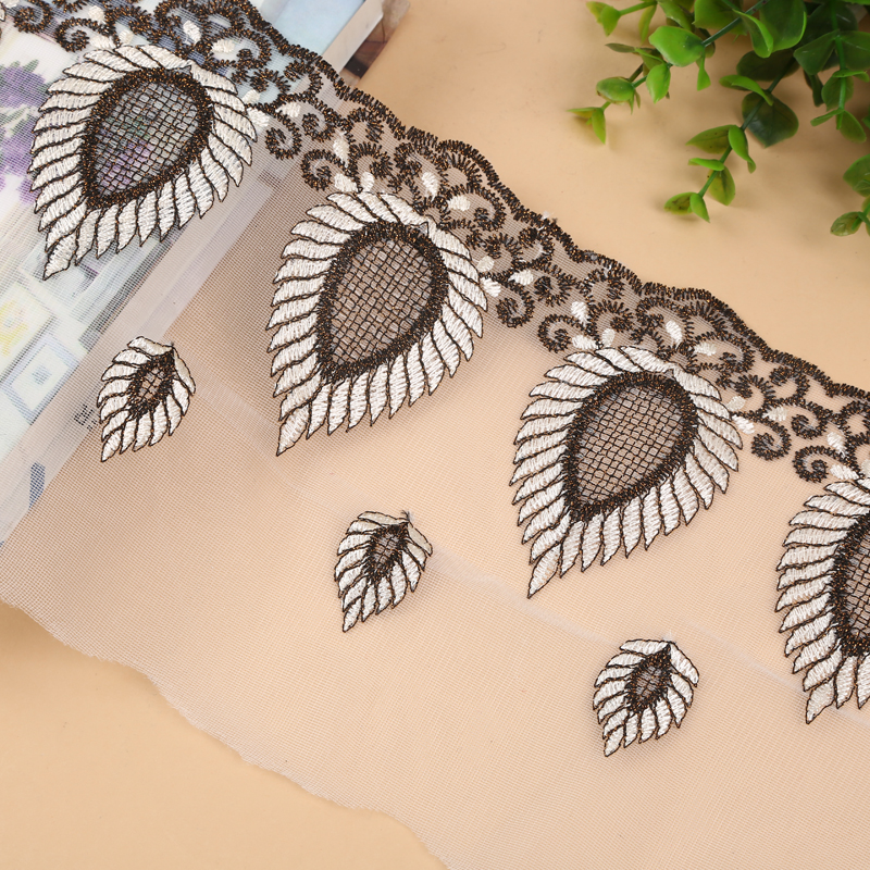 厂家直销 十九公分宽镂空波浪边花边 服装服饰辅料