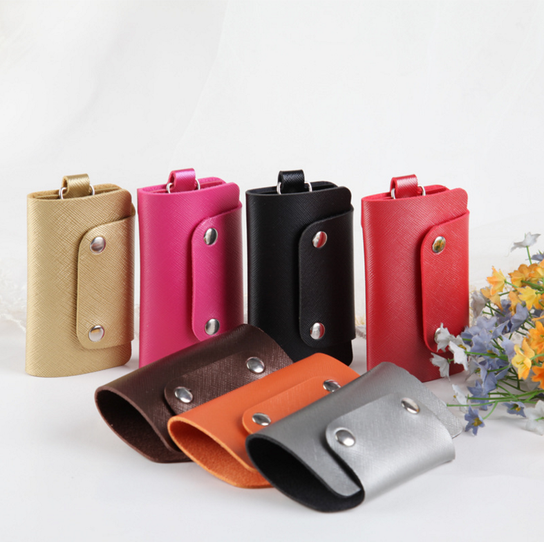 双扣钥匙扣皮套钥匙包广告礼品促销外贸礼品定做LOGO