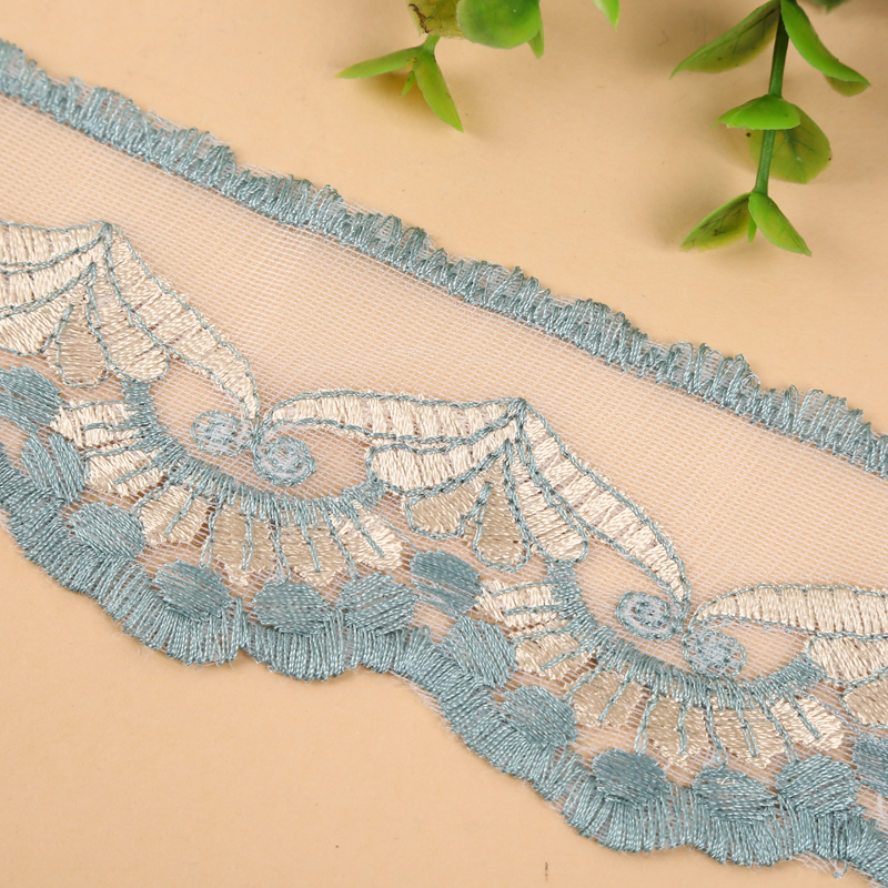 Factory direct sales of water-soluble embroidered lace two-color retro-style skirt curtain accessories Application Scenario