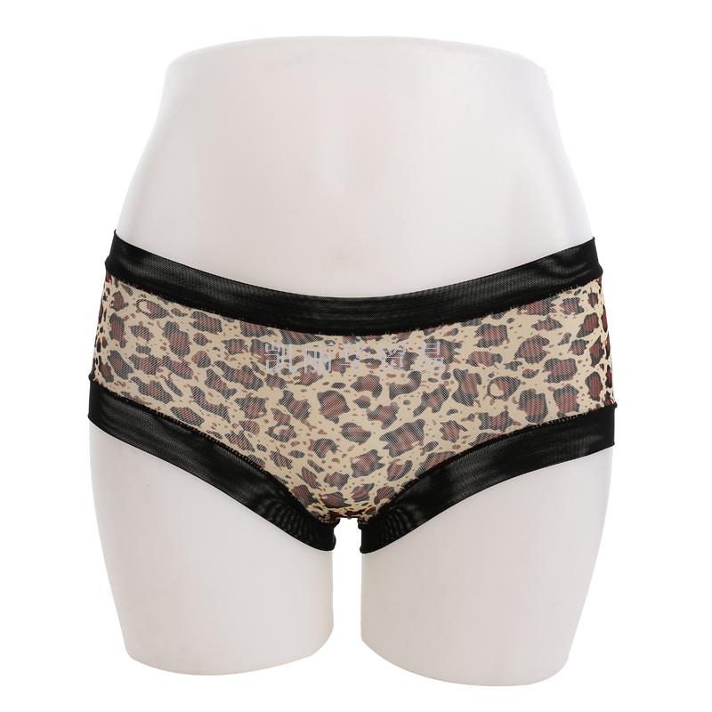 内裤女士内裤低腰豹纹三角裤网纱透明蕾丝女士低腰内裤细节图