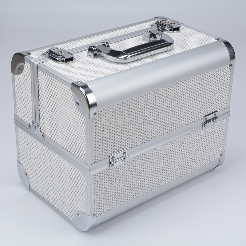 Guanyu's new aluminum cosmetic case double open manicure toolbox portable tattoo case