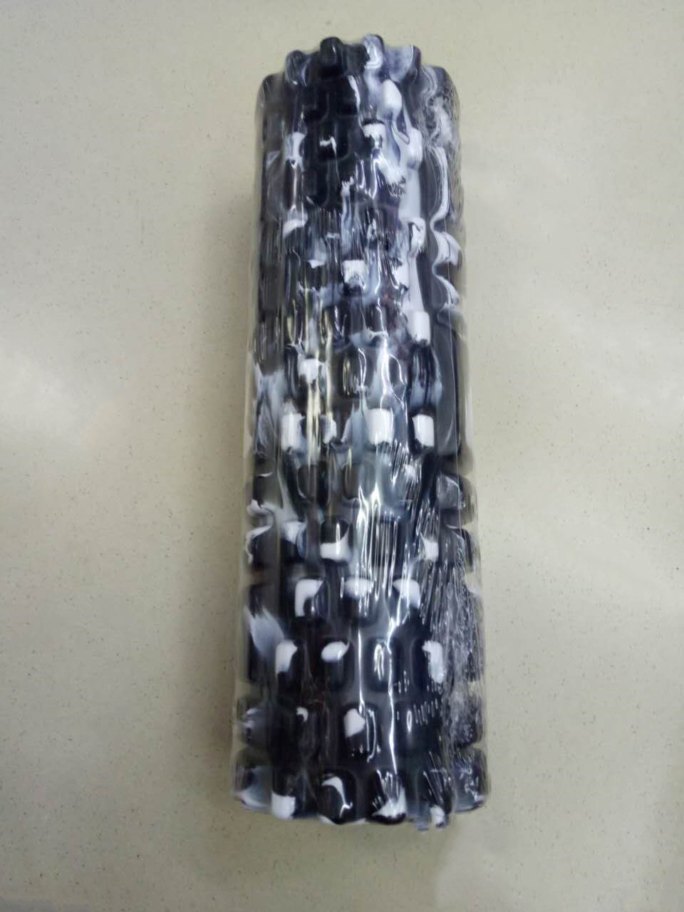 新款迷彩狼牙空心瑜伽柱EVA深度按摩棒肌肉放松滚筒厂家直销