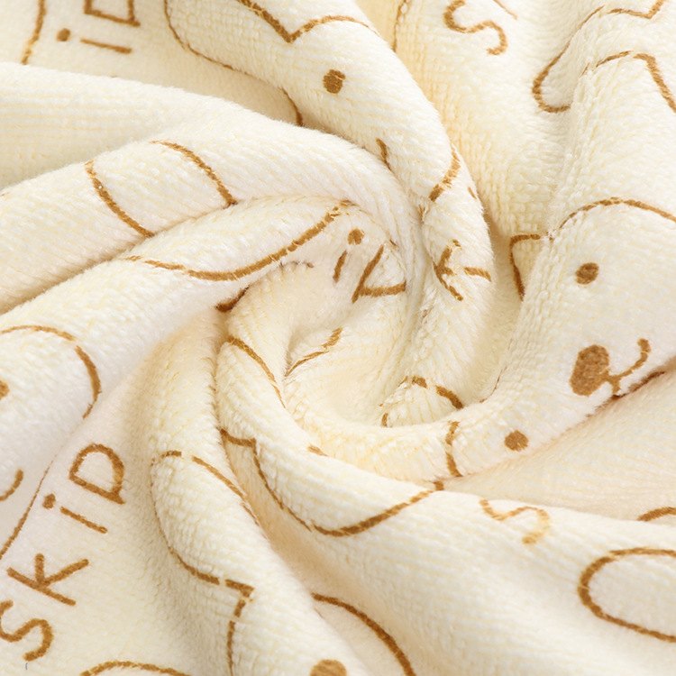 Factory direct sales of super soft, thickened, ultra-fine fiber printed towels, absorbent dry hair towels, beauty cleansing towels Specification image