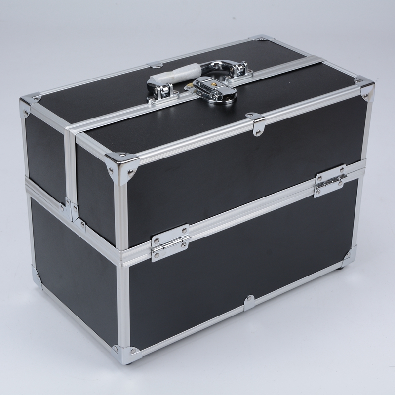 Guanyu's new aluminum portable makeup case, multi-layer manicure kit, double open tattoo kit