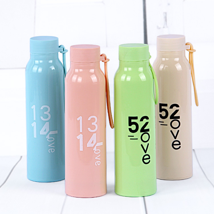 New colored plastic shell glass cups, office student cups, promotional gifts, water cups, and general merchandise details Picture