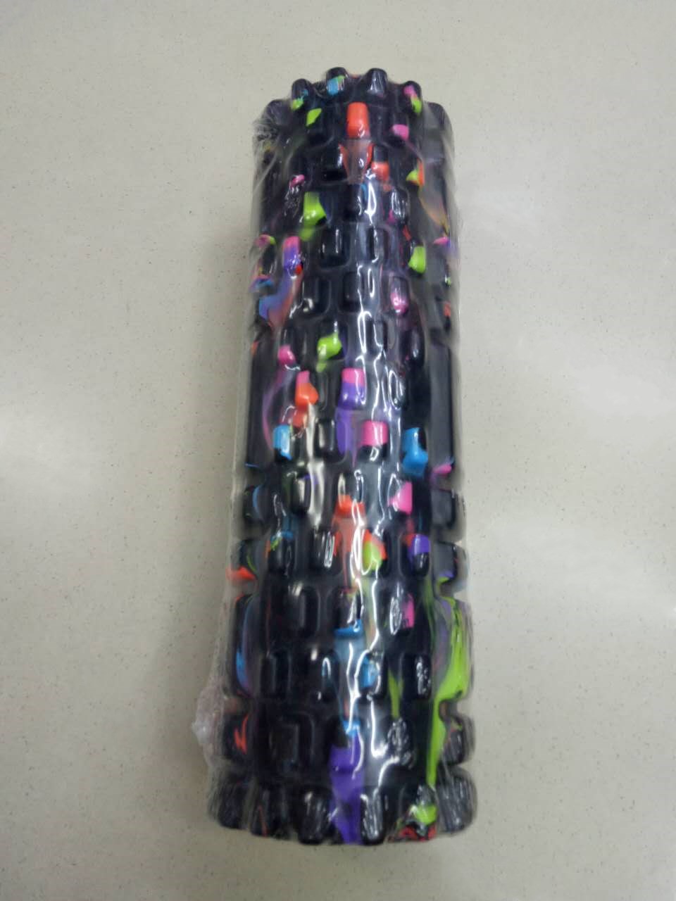 新款迷彩狼牙空心瑜伽柱EVA深度按摩棒肌肉放松滚筒厂家直销产品图