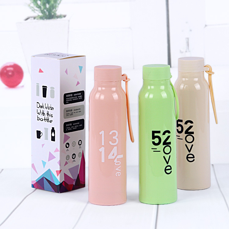 New colored plastic shell glass cups, office student cups, promotional gifts, water cups, and general merchandise Specification image