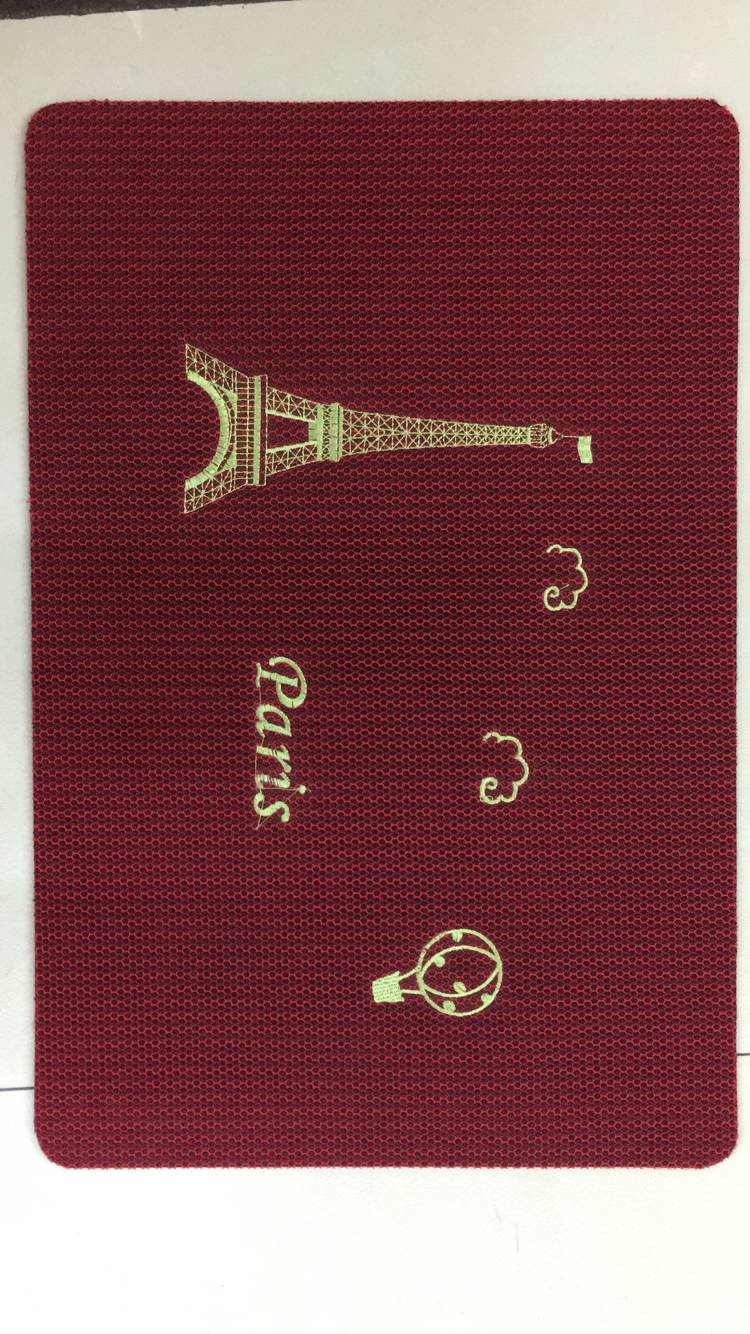 New rubber-soled honeycomb embroidered floor MATS, embroidered door MATS, honeycomb MATS, anti-slip floor MATS, foot MATS and door MATS Specification drawing