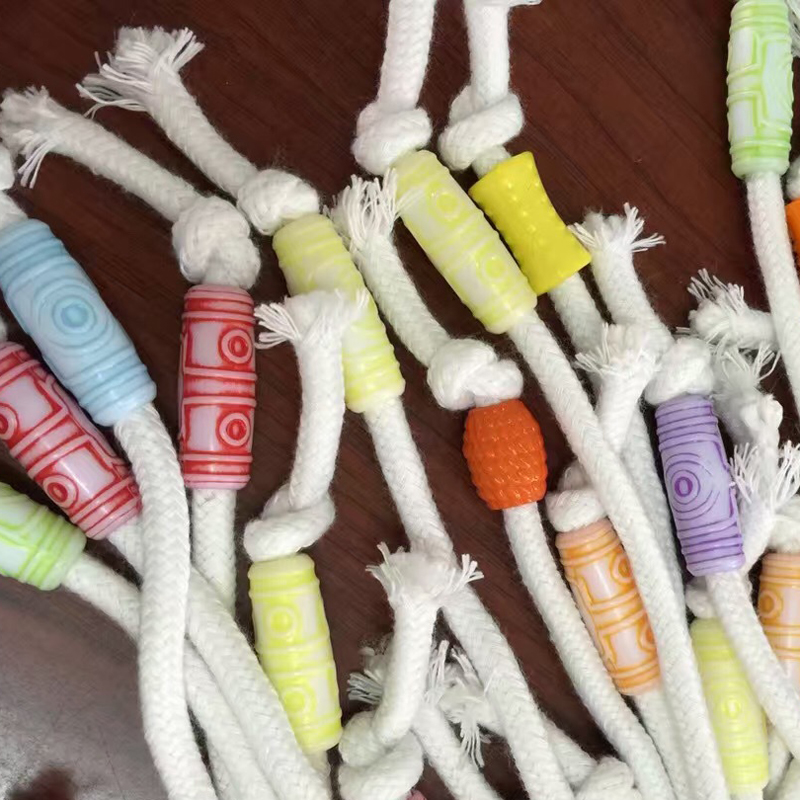 棉绳腰带裤腰绳 彩色珠子休闲裤棉绳 运动裤短裤休闲裤抽绳产品图