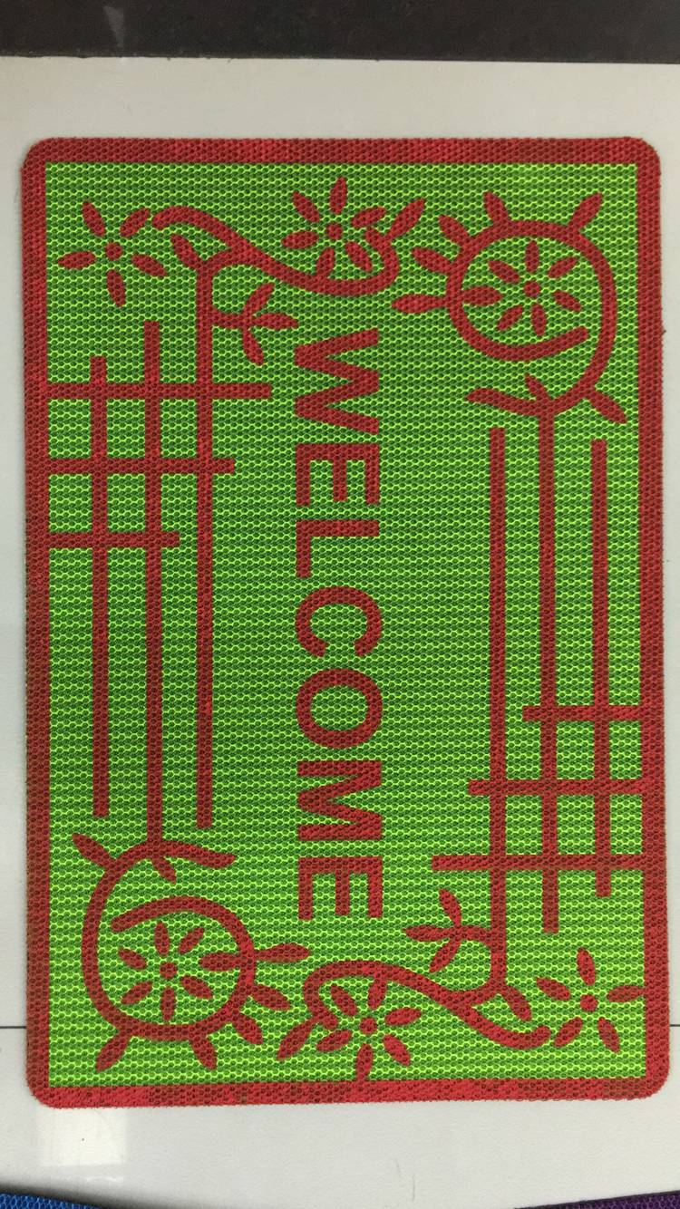 Rubber base honeycomb spray-patterned mat, printed mat, floor mat, entrance mat, anti-slip mat, home mat details Picture