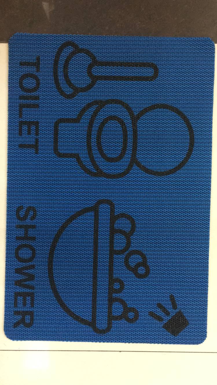 Rubber base honeycomb spray-patterned mat, printed mat, floor mat, entrance mat, anti-slip mat, home mat Specification drawing