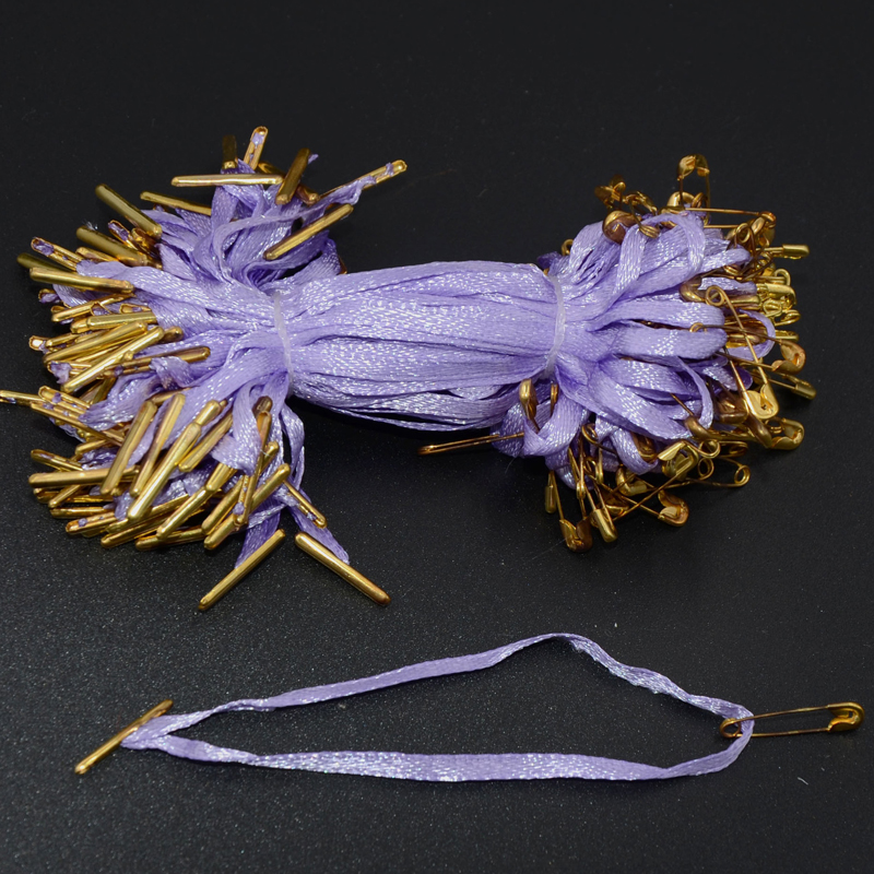 厂家直销多用途挂牌绳 别针吊绳铁铜别针压扣吊线 颜色多样产品图