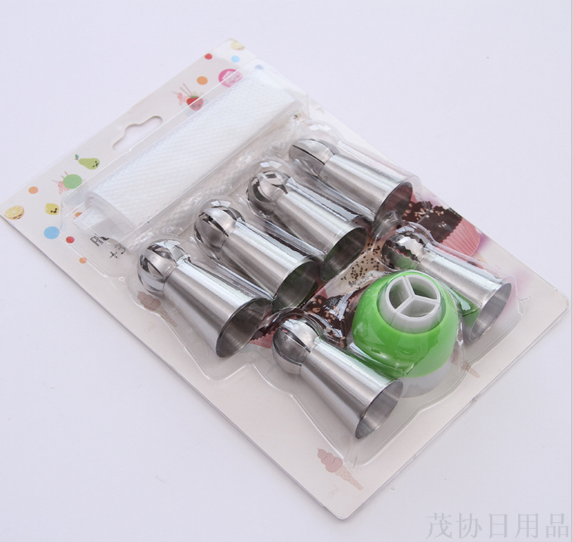 304 stainless steel piping tip Seamless baking tool Cake Cream tip Puff tip