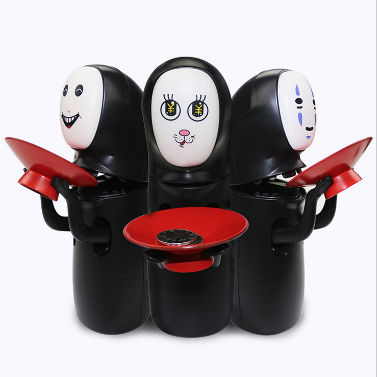 奇特日本创意宫崎骏千与千寻存钱罐无脸男玩偶摆件储蓄罐产品图