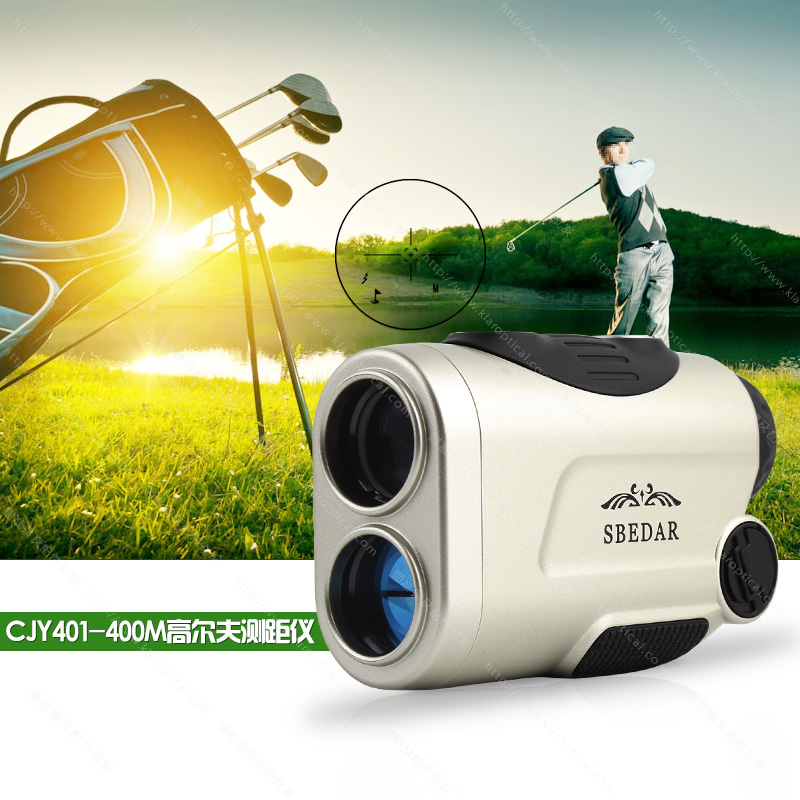 Single telescope with 400-meter golf rangefinder for outdoor engineering survey