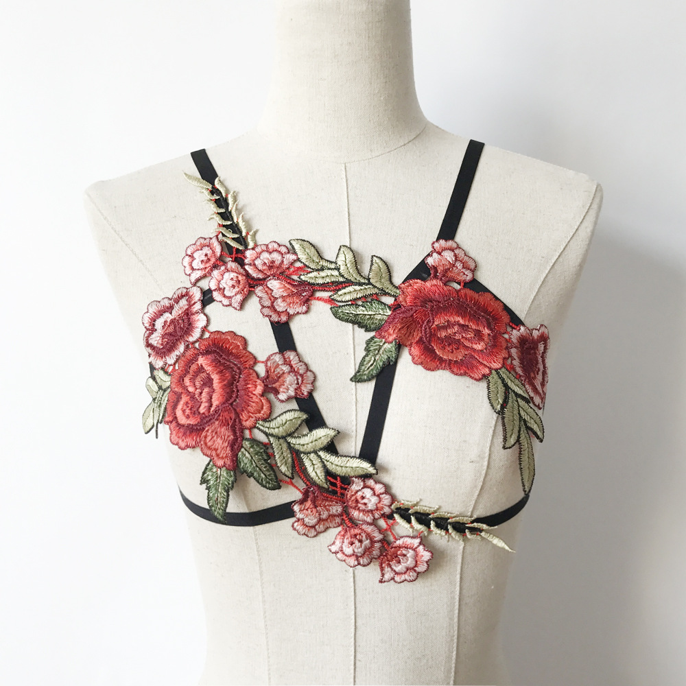 The new sexy lace-embroidered flower bra from EABY Amazon AliExpress in Europe and America in 2017 Specification image
